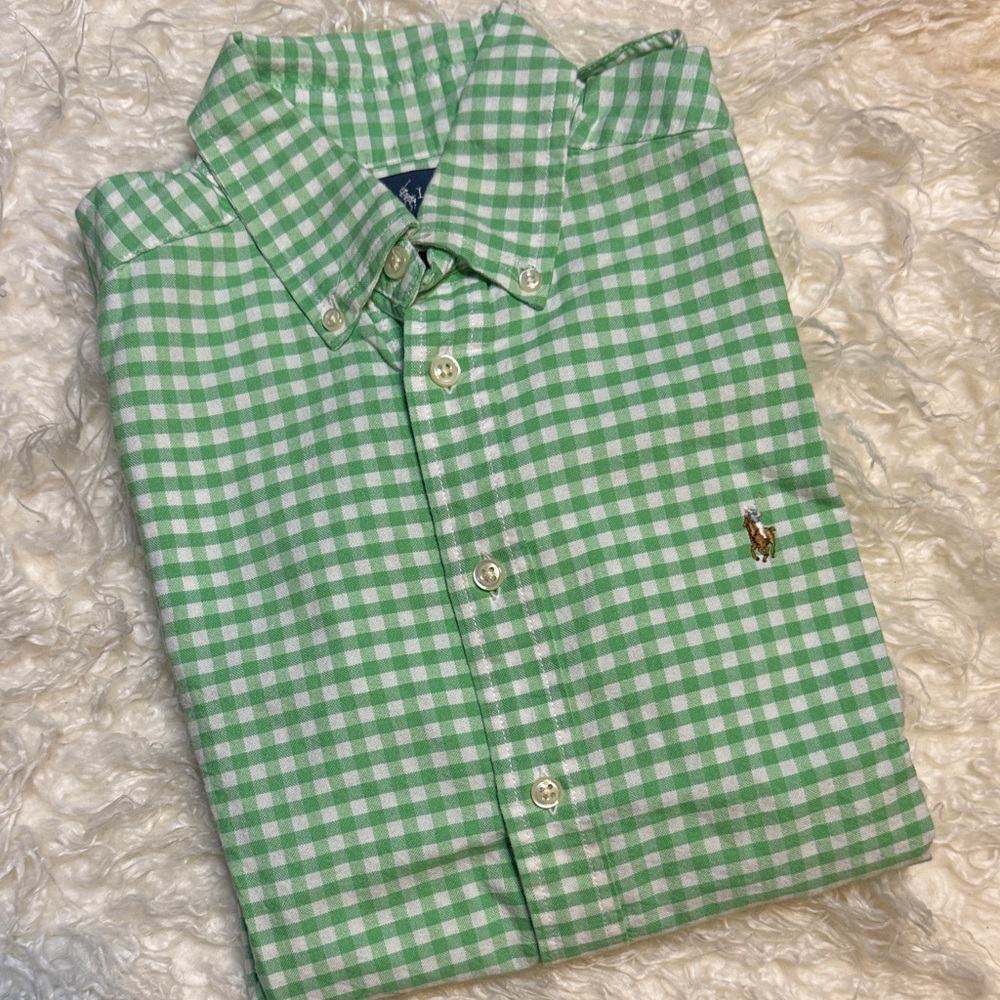 Polo by Ralph Lauren Kids Green Checkered Shirt